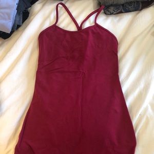 Power y lululemon tank red